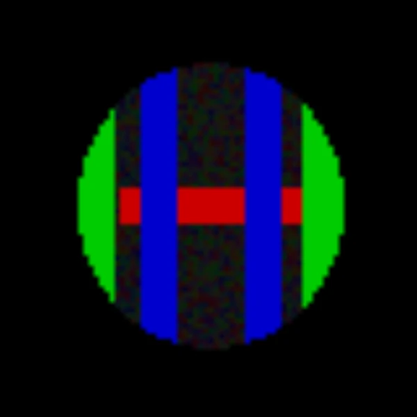 The coronal DTI colours modulated by FA